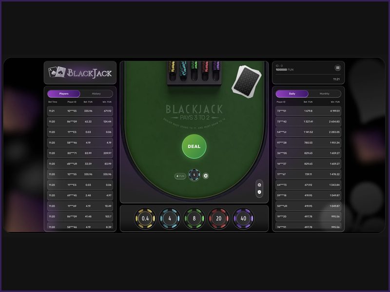 Instruções passo a passo sobre como iniciar uma rodada no Blackjack