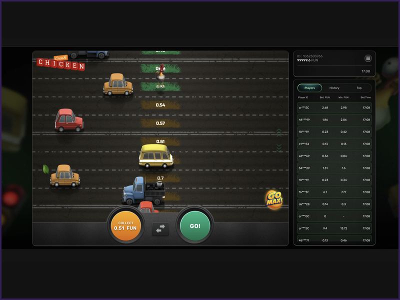 An overview of all the game features and options in Chicken Crash