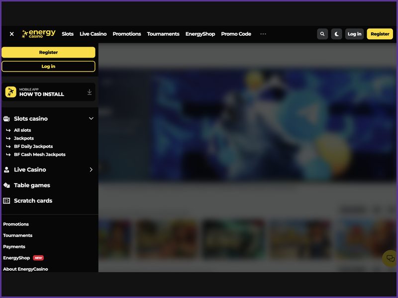 Le programme EnergyPoints et l'attribution de points sur EnergyCasino