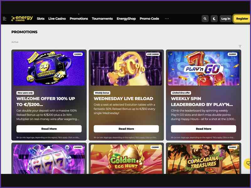 Guide étape par étape pour créer un compte sur EnergyCasino