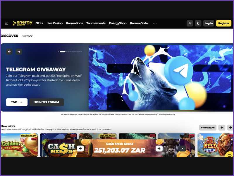 Figoal et EnergyCasino sur smartphone sans téléchargement