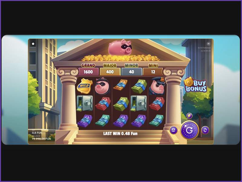 La tragaperras Gangsta Piggy en el móvil y la tableta sin necesidad de descargarla