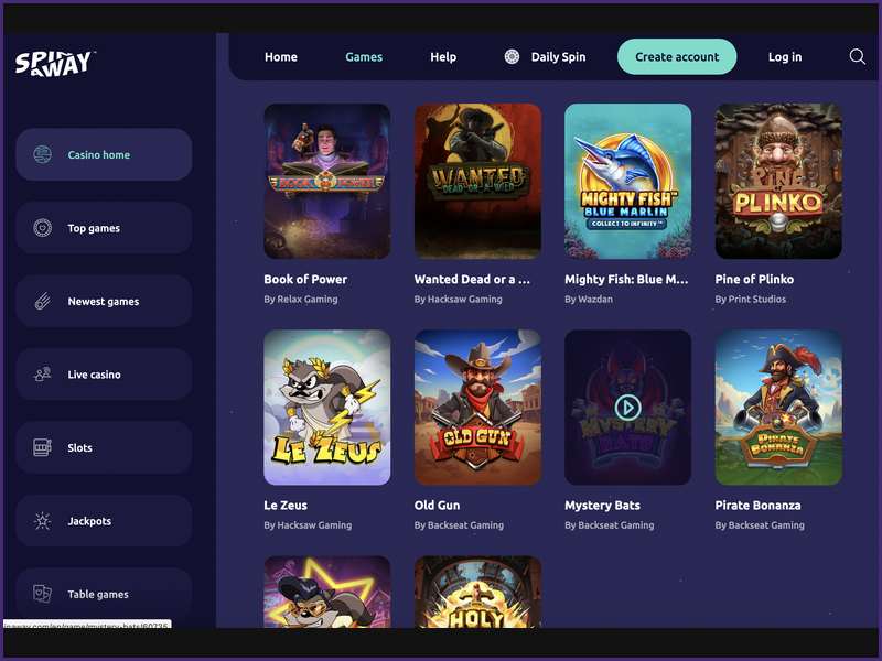 Principaux avantages et caractéristiques du casino SpinAway