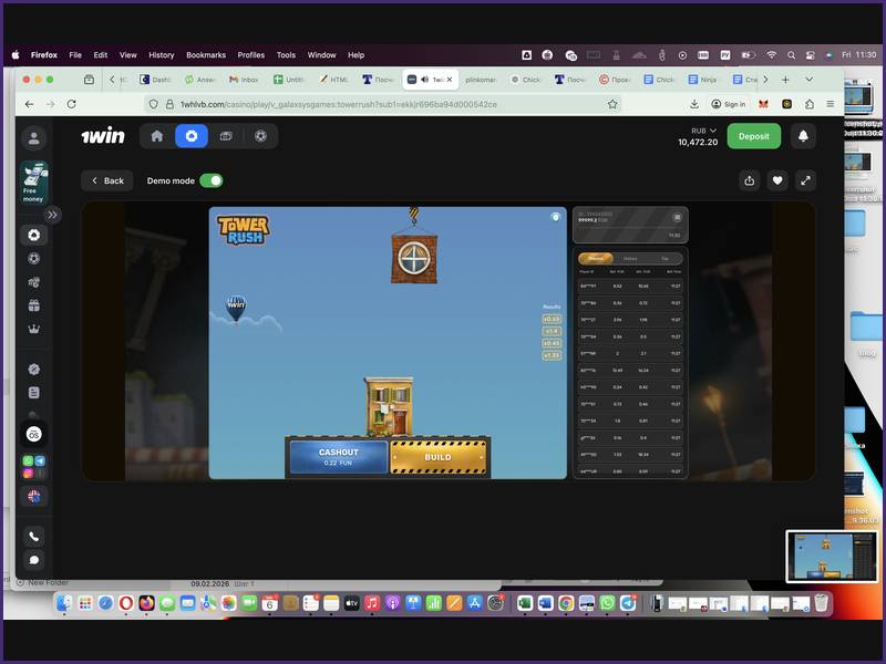 Visual representation of the tower's construction in Tower Rush